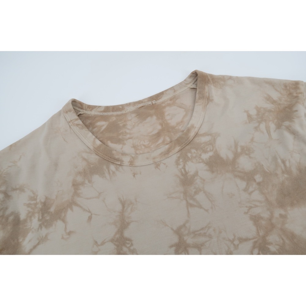 Lululemon Men's XS Five Year‎ Basic Tee Shirt Earth Tie Dye Short Sleeve Brown